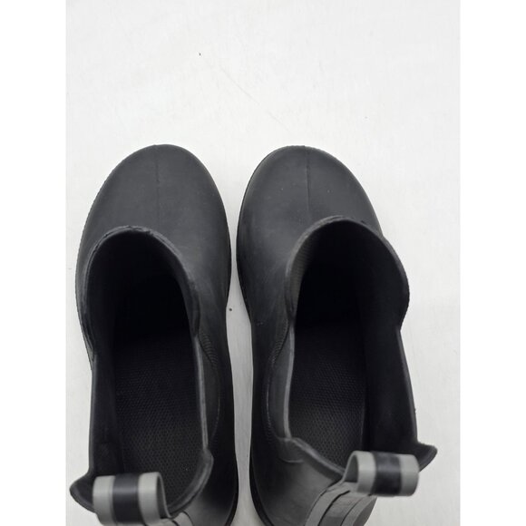 totes Everywear Boots Womens Size 8 Black Waterproof Rain Chelsea Rubber Ankle - Picture 6 of 10
